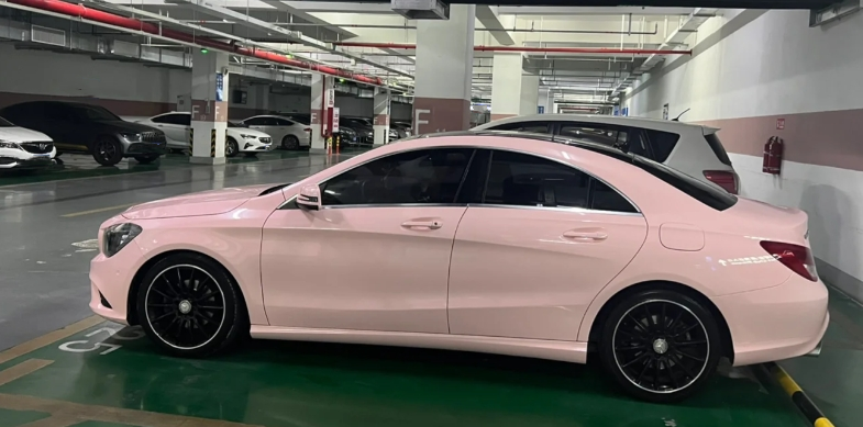 Ravoony Basic Glossy Baby Pink Car Vinyl Wrap review Anchal Chand
