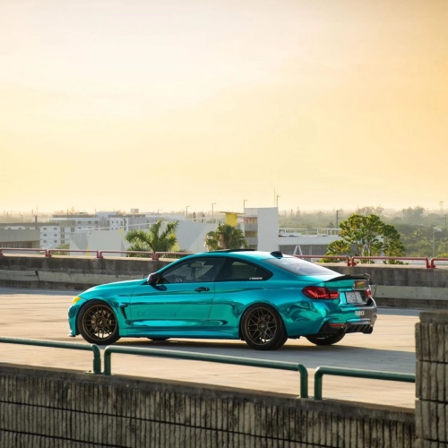 Ravoony Plus PET Glossy Chrome Mint Green Car Vinyl Wrap review 