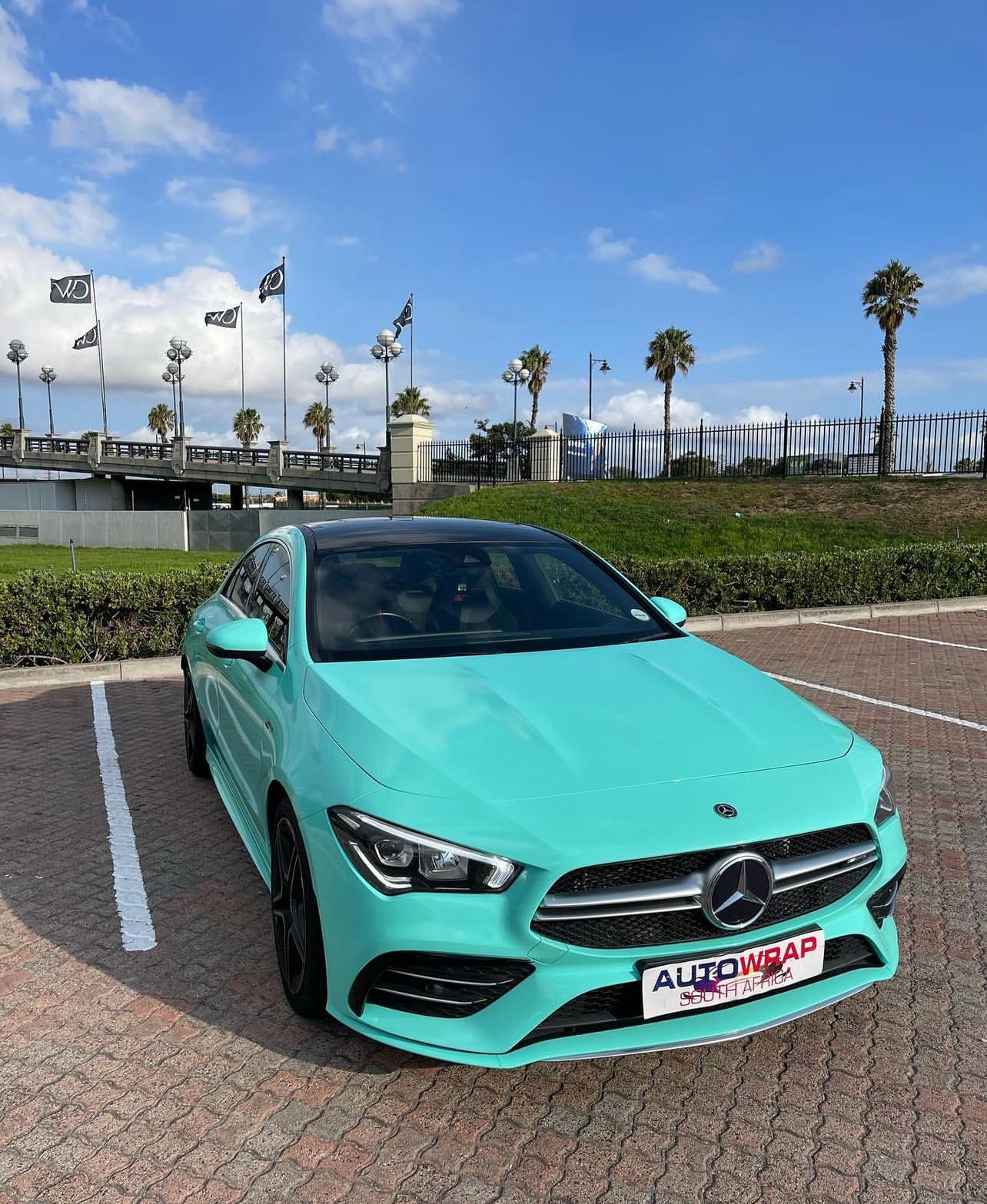 Ravoony Plus Glossy Tiffany Blue Car Vinyl Wrap review Jordan Mcdonald