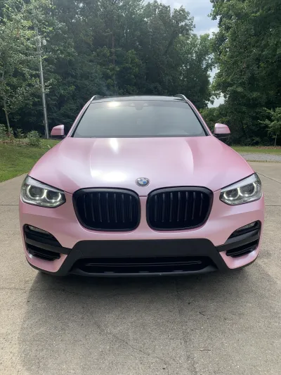 Ravoony Plus Pure Metal Cherry Pink Car Vinyl Wrap review KJ 04