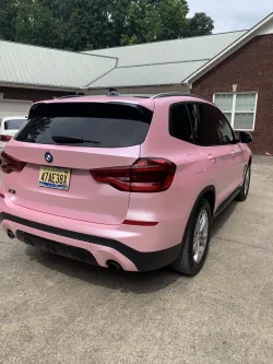 Ravoony Plus Pure Metal Cherry Pink Car Vinyl Wrap review KJ 04