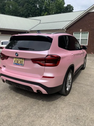 Ravoony Plus Pure Metal Cherry Pink Car Vinyl Wrap review KJ 03