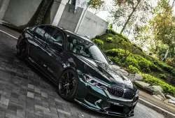 Ravoony Plus Pearlized Emerald Green Car Vinyl Wrap BMW 4 Series Wrap review Travis Manning