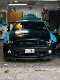  Ravoony Plus Blue Sky Car Vinyl Wrap Blue Mustang Wrap review 1