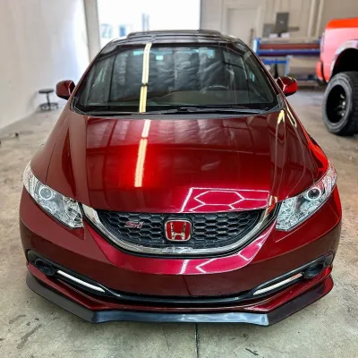 Ravoony Plus Liquid Metallic Dragon Blood Red Vinyl Car Wrap review Demontae Collins 01