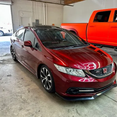 Ravoony Plus Liquid Metallic Dragon Blood Red Vinyl Car Wrap review Demontae Collins 03