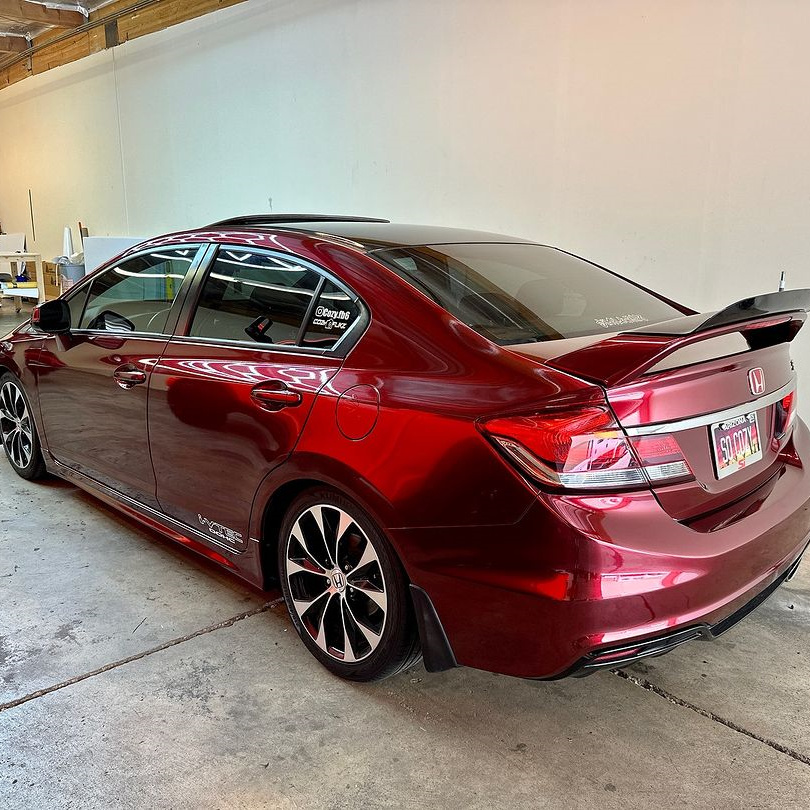 Ravoony Plus Liquid Metallic Dragon Blood Red Vinyl Car Wrap review Demontae Collins 04