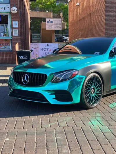 Ravoony Plus Glossy Chrome Mint Green Car Vinyl Wrap review Kaleb Fletcher 01