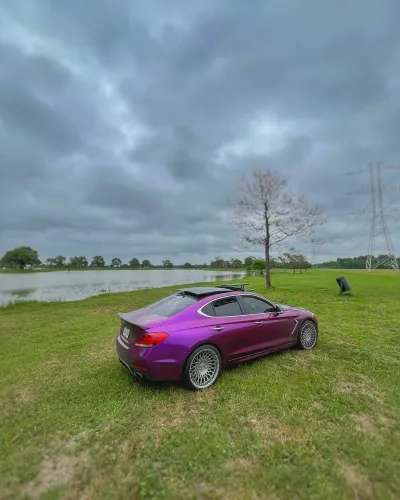   Ravoony Plus Ultra Gloss Metal Paint Grape Purple Vinyl Wrap review Ahmed Abdrabo 01