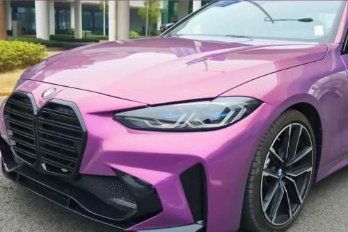 Ravoony Plus Maserati Gloss Love Audacious Purple Car Vinyl Wrap review 