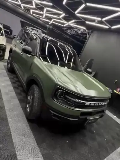 Ravoony Plus Ultimate Flat Khaki Green Car Wrap review Caine Flowers