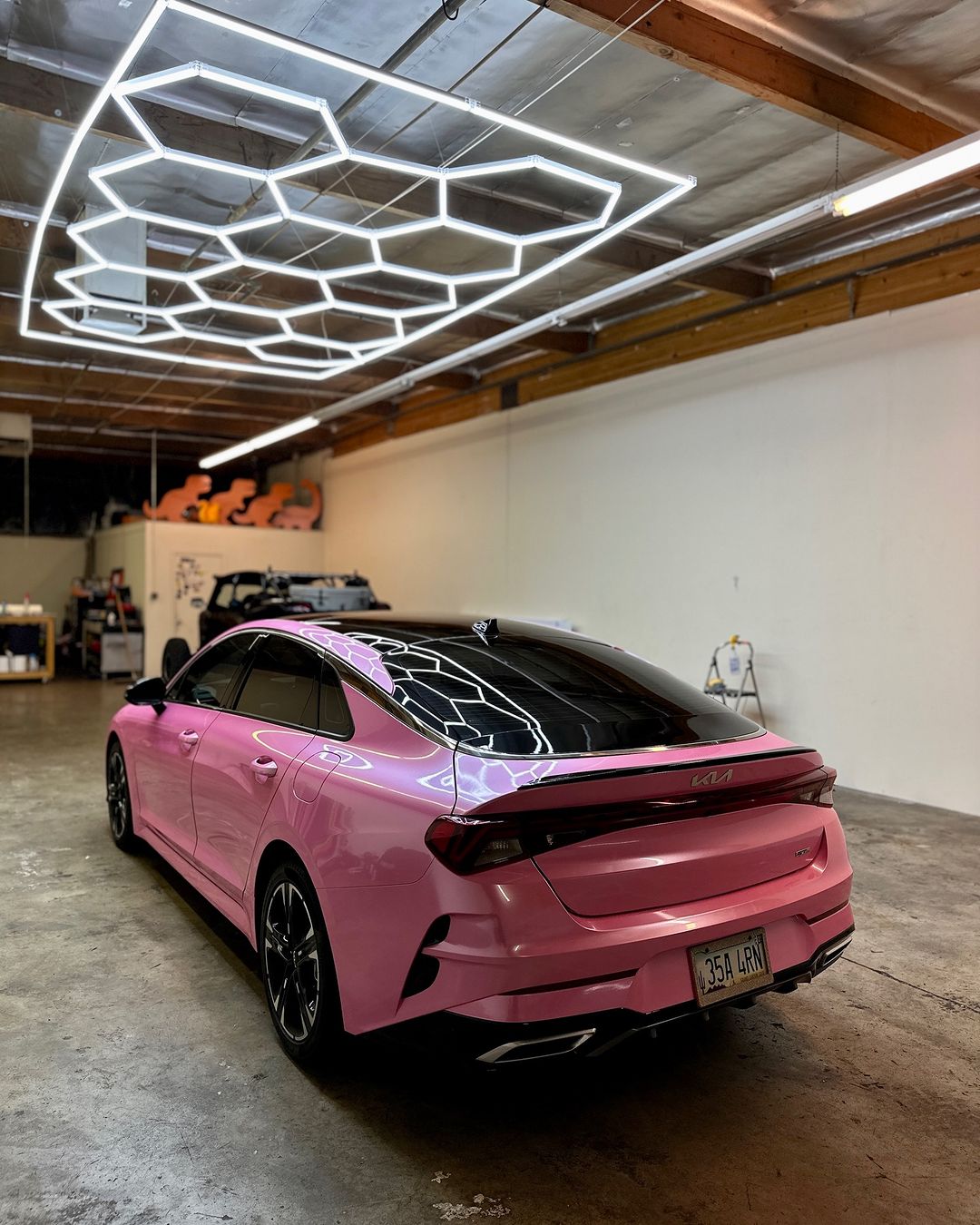  Ravoony Plus Glossy Metal Paint Shell Pink Car Wrap review Mark Jones 02