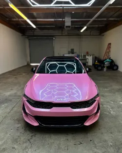  Ravoony Plus Glossy Metal Paint Shell Pink Car Wrap review Mark Jones 02