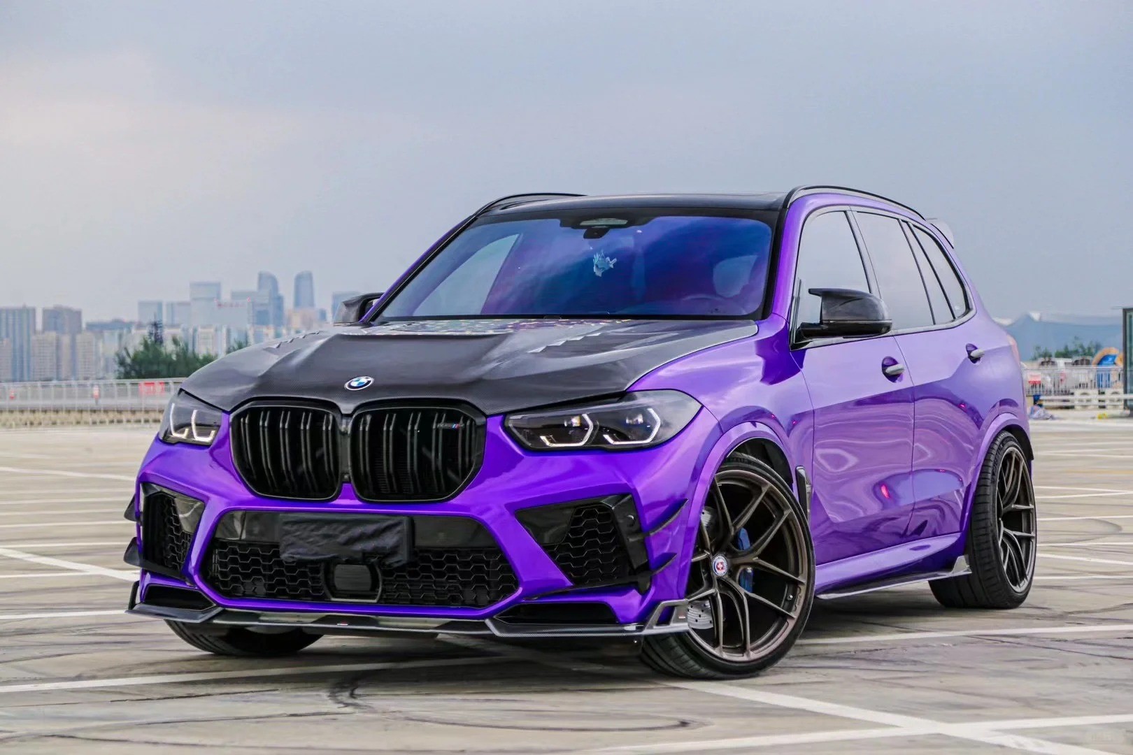 Ravoony Plus Glossy Fluorescent Purple Car Vinyl Wrap review sam Baker 00