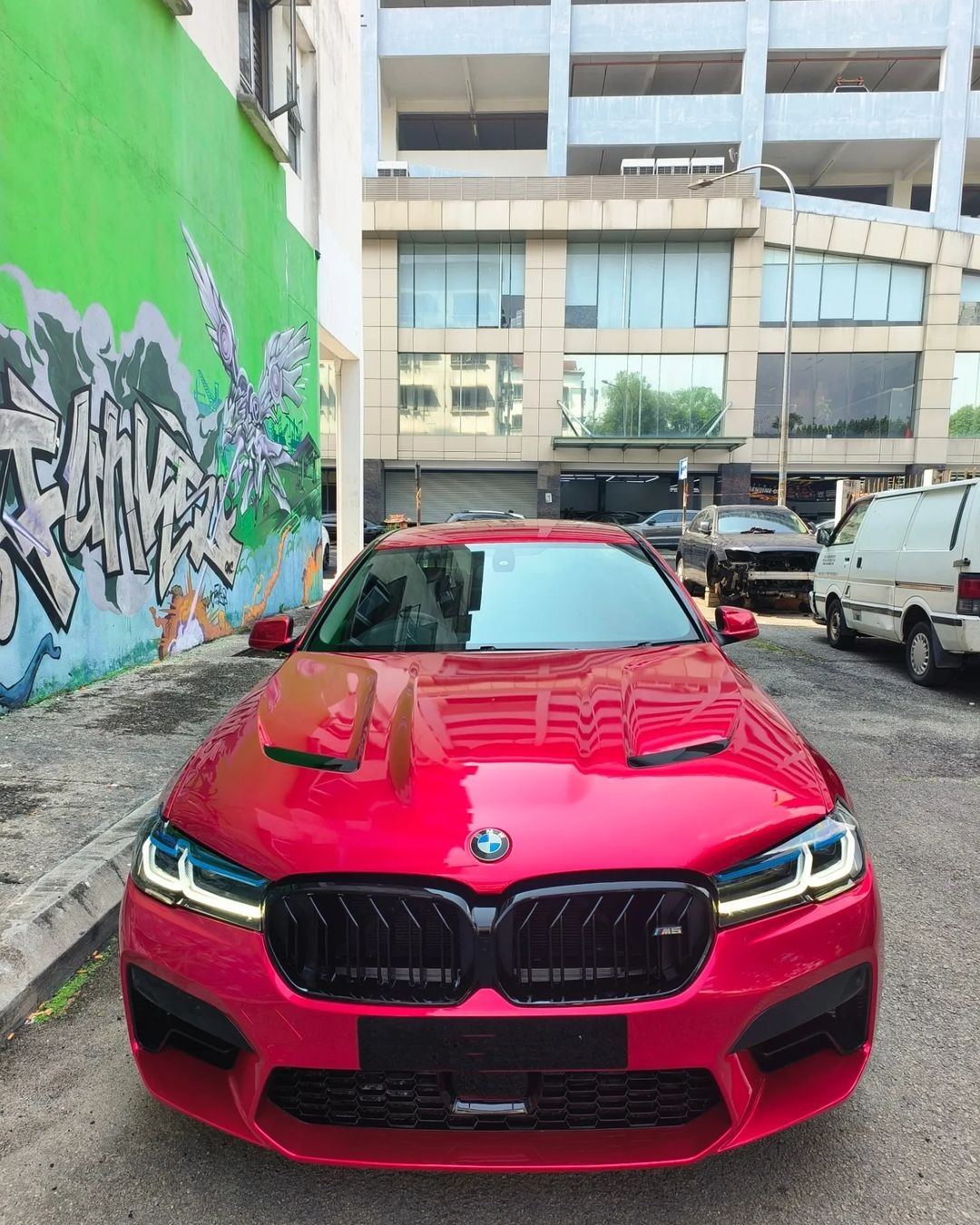 Ravoony Plus PET Glossy Crystal Strawberry Red Vinyl Car Wrap review Damon Meininger 02