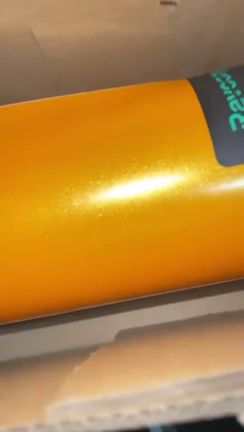 Ravoony Plus Heavy Metal Sparkle Yellow Car Wrap review 