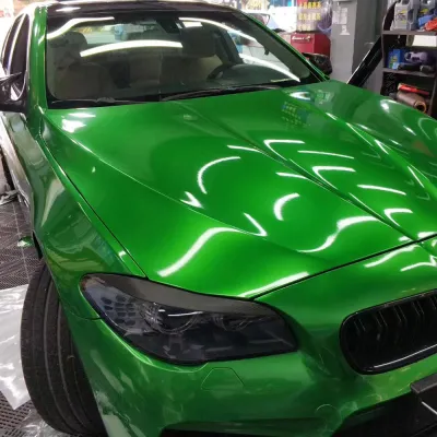 Ravoony Plus Glossy Metal Flame Green Vinyl Car Wrap review Marcos Resendiz