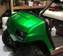  Ravoony Plus Glossy Metal Flame Green Vinyl Car Wrap review Day Lewis