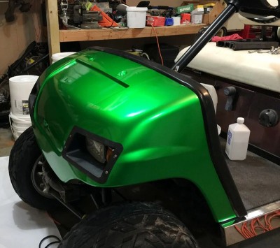 Ravoony Plus Glossy Metal Flame Green Vinyl Car Wrap review Day Lewis