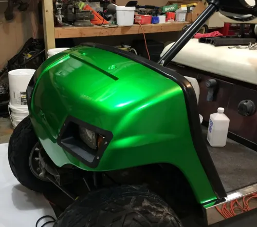 Ravoony Plus Glossy Metal Flame Green Vinyl Car Wrap review 