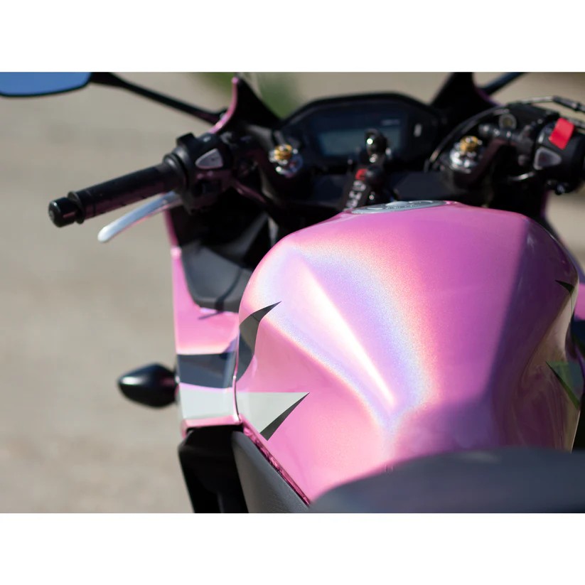 Ravoony Plus Glossy Laser Pink Car Vinyl Wrap review taneshia smith 01