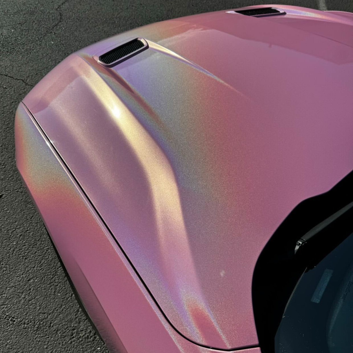 Ravoony Plus Glossy Laser Pink Car Vinyl Wrap review Willber Orellana 00