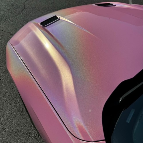 Ravoony Plus Glossy Laser Pink Car Vinyl Wrap review 