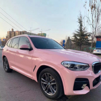 Ravoony Plus PET Gloss Crystal Peach Pink Car Vinyl Wrap review 0