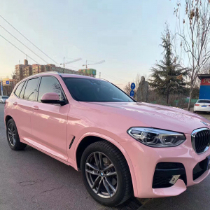 Ravoony Plus PET Gloss Crystal Peach Pink Car Vinyl Wrap review 