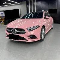 Ravoony Plus Gloss Crystal Peach Pink Car Vinyl Wrap review 0