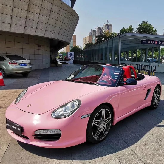 Ravoony Plus PET Gloss Crystal Peach Pink Car Vinyl Wrap review jorge vega