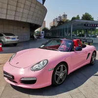 Ravoony Plus Gloss Crystal Peach Pink Car Vinyl Wrap review 0
