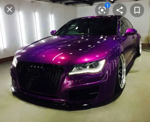  Ravoony Plus Ultra Gloss Metal Paint Grape Purple Vinyl Wrap review 