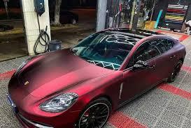 Ravoony Plus PET Matte Chrome Romanee Red Vinyl Car Wrap review 