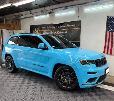 Ravoony Plus Glossy Crystal Blue Sky Car Vinyl Wrap review Joseph Robertson