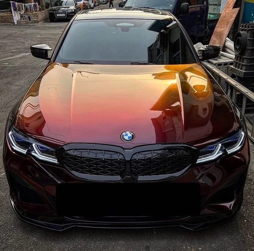 Ravoony Plus PET Gloss Color Shift Rainbow Drift Black Red Vinyl Wrap review Daniel Voithoffer 00