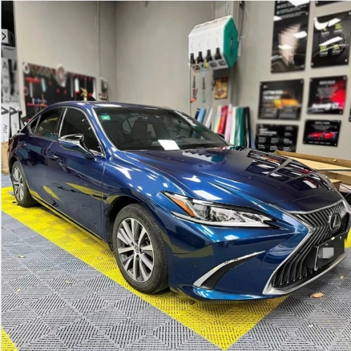 Ravoony Plus PET Gloss Ghost Midnight Blue Car Vinyl Wrap review 