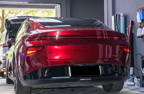 Ravoony Plus Liquid Metallic Dragon Blood Red Vinyl Car Wrap review 