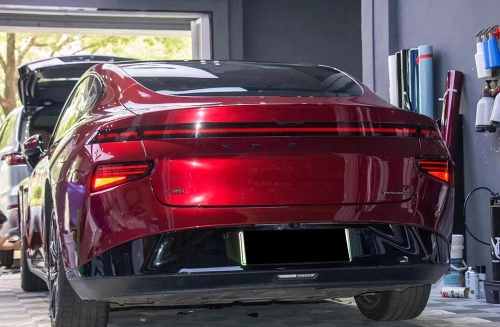 Ravoony Plus PET Liquid Metallic Dragon Blood Red Vinyl Car Wrap review 