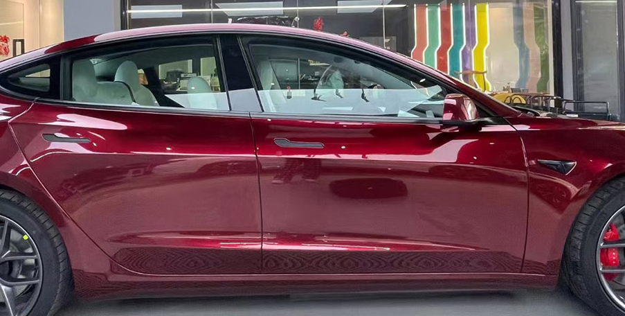 Ravoony Plus Liquid Metallic Dragon Blood Red Vinyl Car Wrap review ZAMILE SNYMES 01