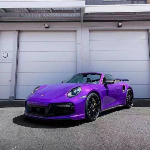 Ravoony Plus PET Glossy Explosion Purple Car Vinyl Wrap review 