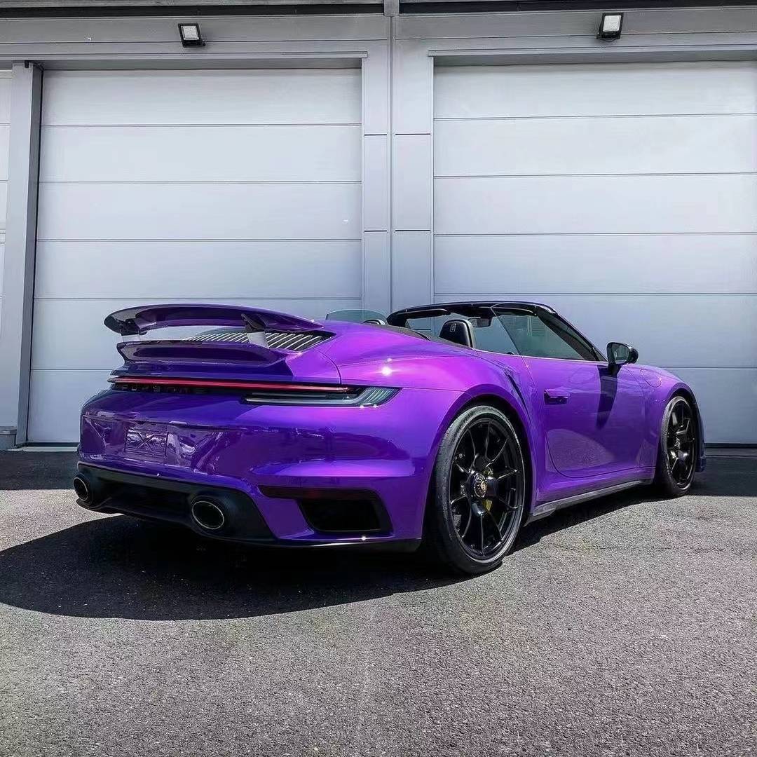 Ravoony Plus PET Glossy Explosion Purple Car Vinyl Wrap review Rhylew Wheatley 01