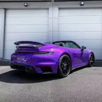 Ravoony Plus Glossy Explosion Purple Car Vinyl Wrap review 1