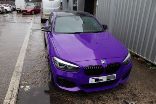 Ravoony Plus PET Glossy Explosion Purple Car Vinyl Wrap review 