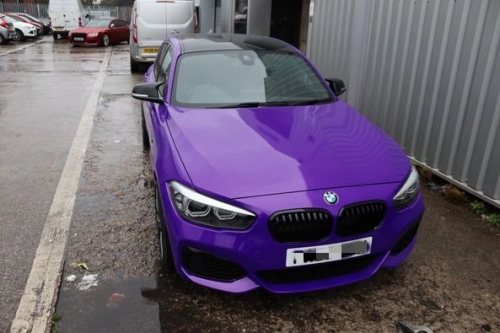 Ravoony Plus PET Glossy Explosion Purple Car Vinyl Wrap review 
