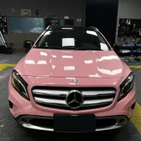 Ravoony Plus Gloss Crystal Peach Pink Car Vinyl Wrap review 3