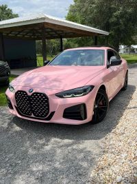 Ravoony Plus PET Gloss Crystal Peach Pink Car Vinyl Wrap review 0