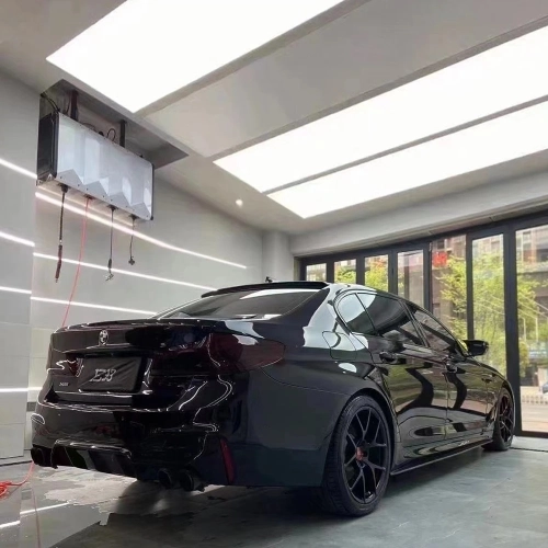 Ravoony Plus PET Glossy Crystal Black Car Vinyl Wrap review 