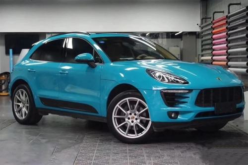 Ravoony Plus PET Glossy Miami Blue Vinyl Wrap review 