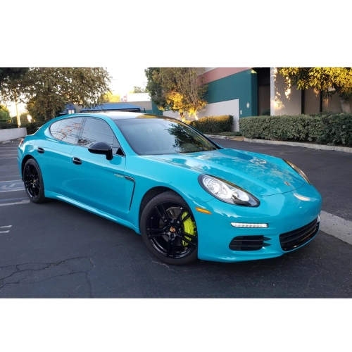 Ravoony Plus PET Glossy Miami Blue Vinyl Wrap review 